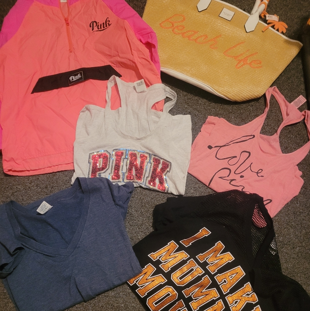 6 piece size Xtra small PINK LOT